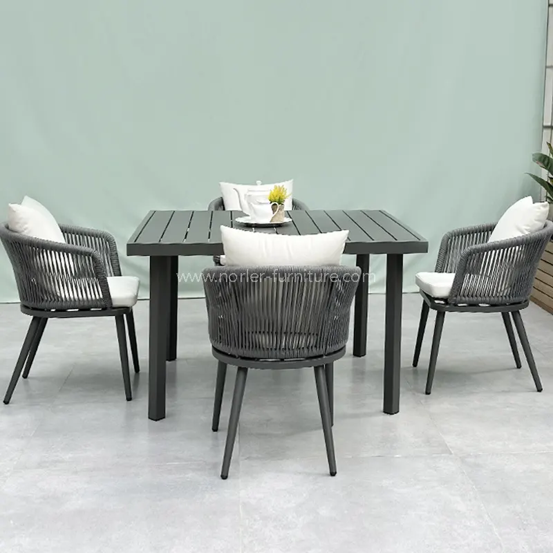 How Did the Fashion Outdoor Aluminum Rope Dining Set Change My Outdoor Living?
