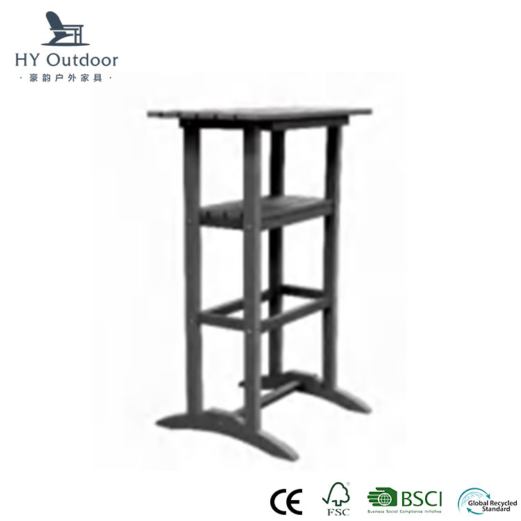 Can a Square Counter Table with Shelves Replace a Traditional Buffet Cabinet