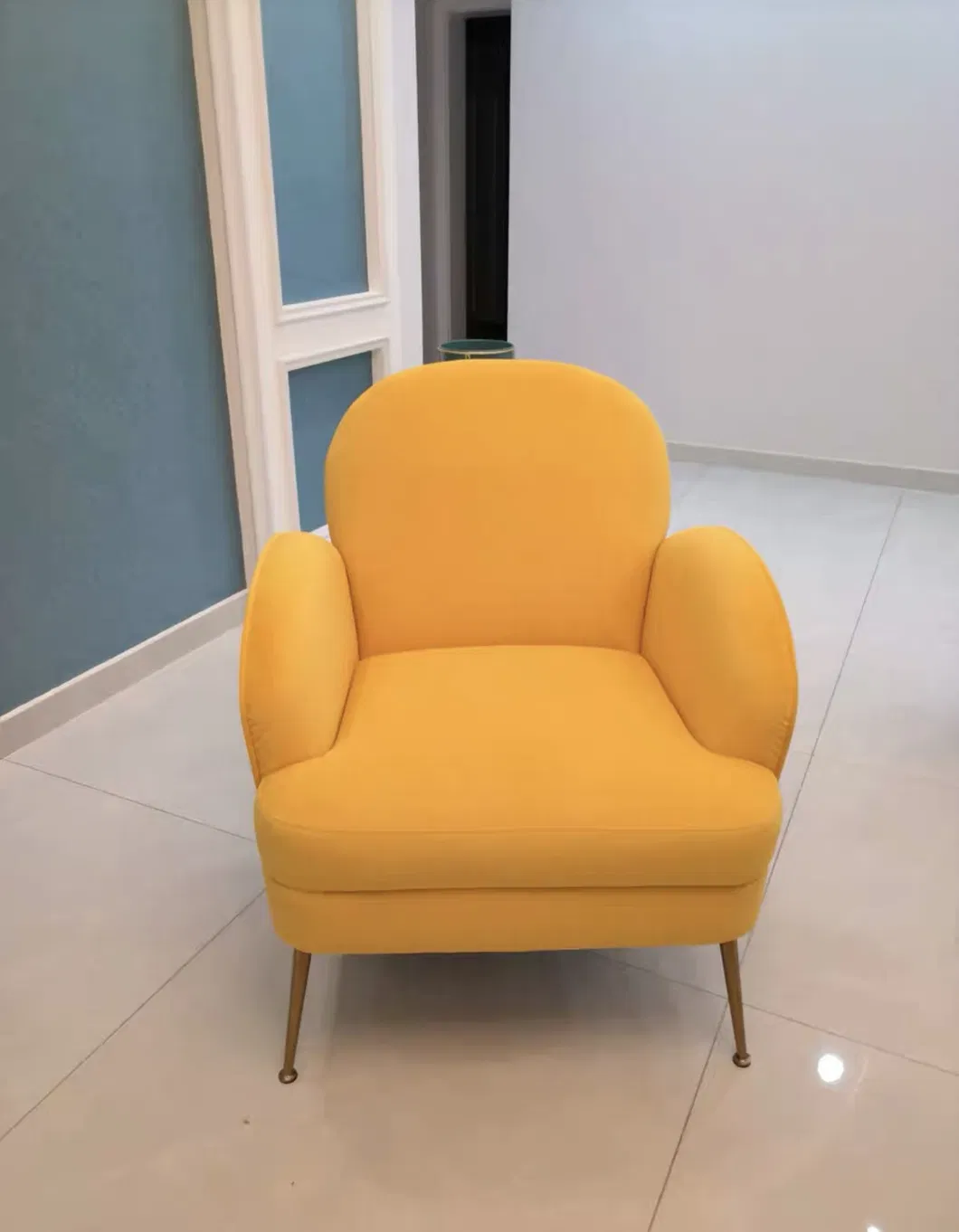 American Style Armchair Metal Frame Living Room Furniture Accent Chair Sofa