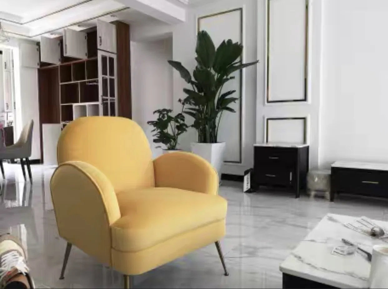 American Style Armchair Metal Frame Living Room Furniture Accent Chair Sofa