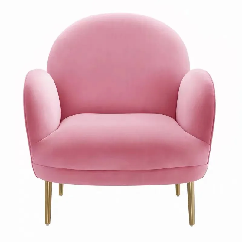 American Style Armchair Metal Frame Living Room Furniture Accent Chair Sofa