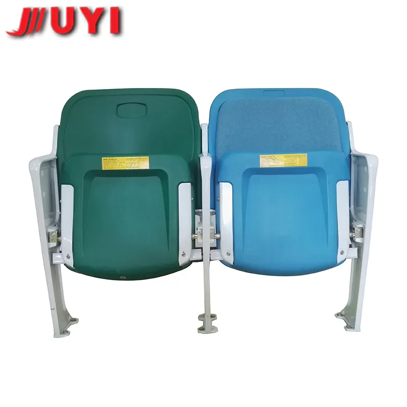 Blm-4651 Plastic Chairs for Sale Used Stadium Seats with Metal Legs White Folding Blue Public Seating