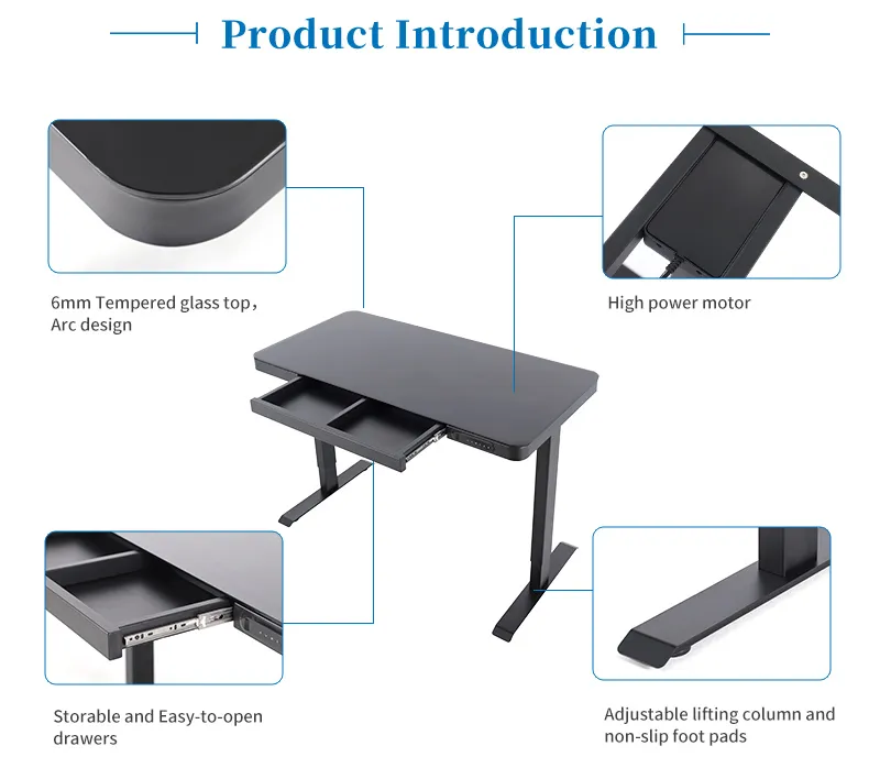 China Electric Height Adjustable Computer Desk Study Table Wholesale Supplier
