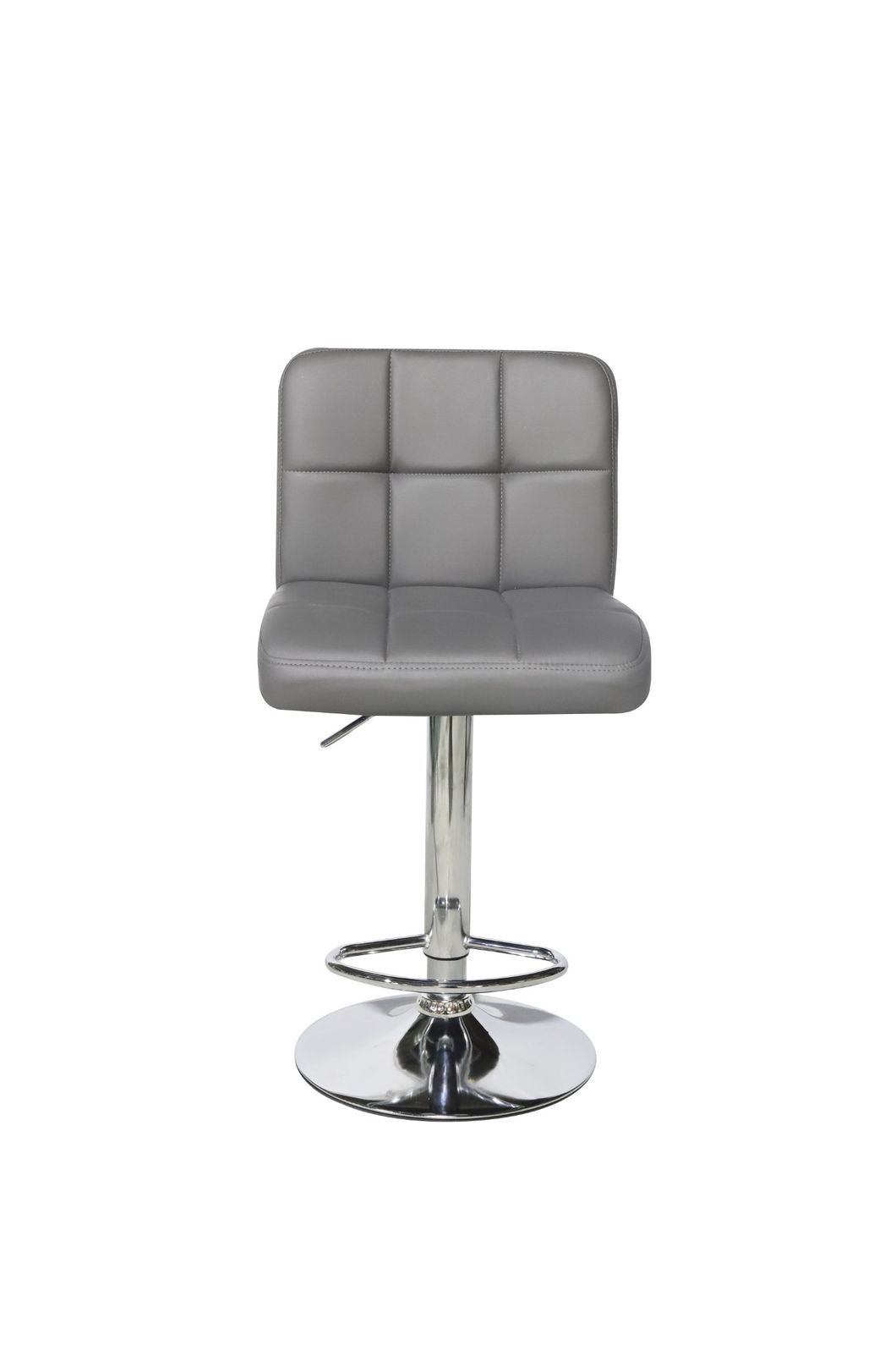 China Wholesale Commercial Furniture Vintage Metal Frame Hotel PU Leather High Bar Chair