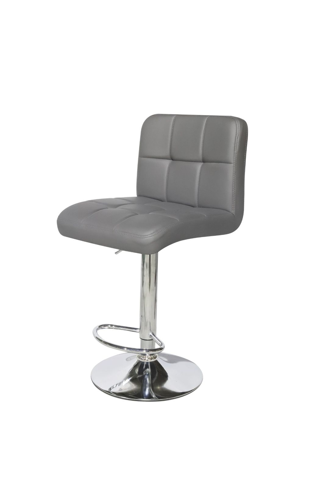 China Wholesale Commercial Furniture Vintage Metal Frame Hotel PU Leather High Bar Chair