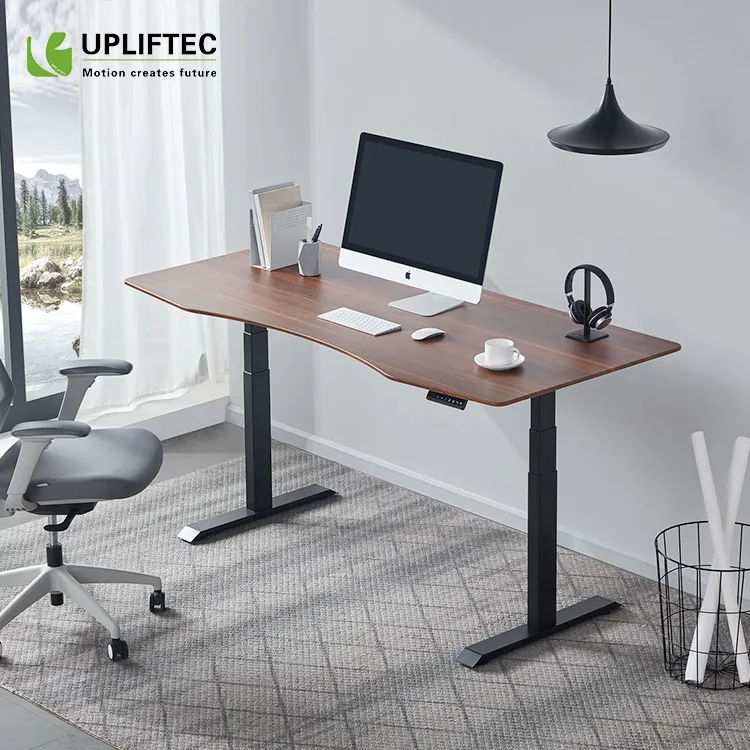 Chinese Factory Ergonomic Office Table Executive Office Furniture Dual Motor Sit and Stand Desk