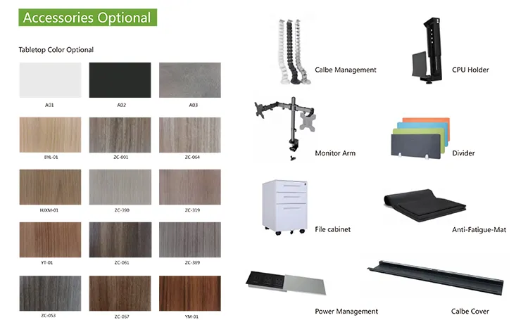 Chinese Factory Ergonomic Office Table Executive Office Furniture Dual Motor Sit and Stand Desk