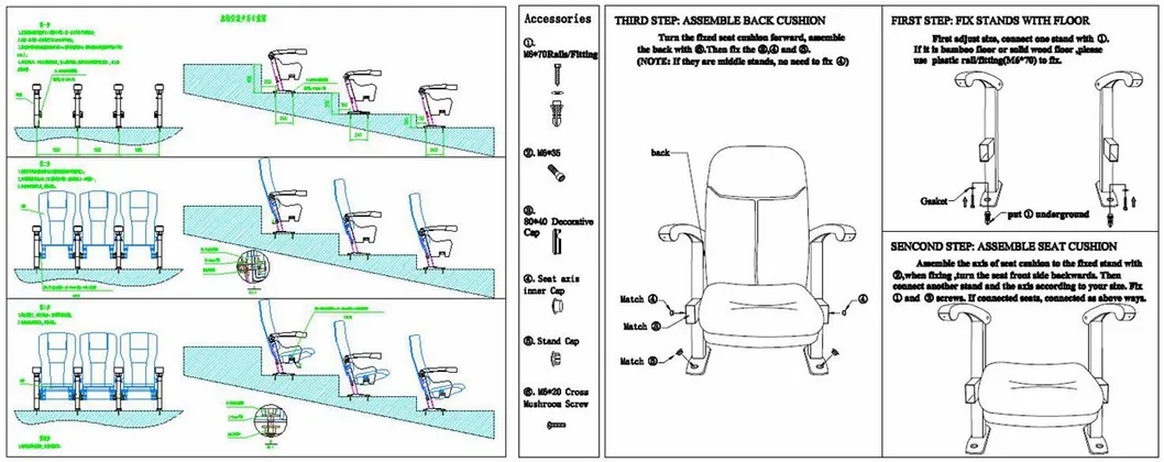 Cinema Chair Auditorium Seating (S99)