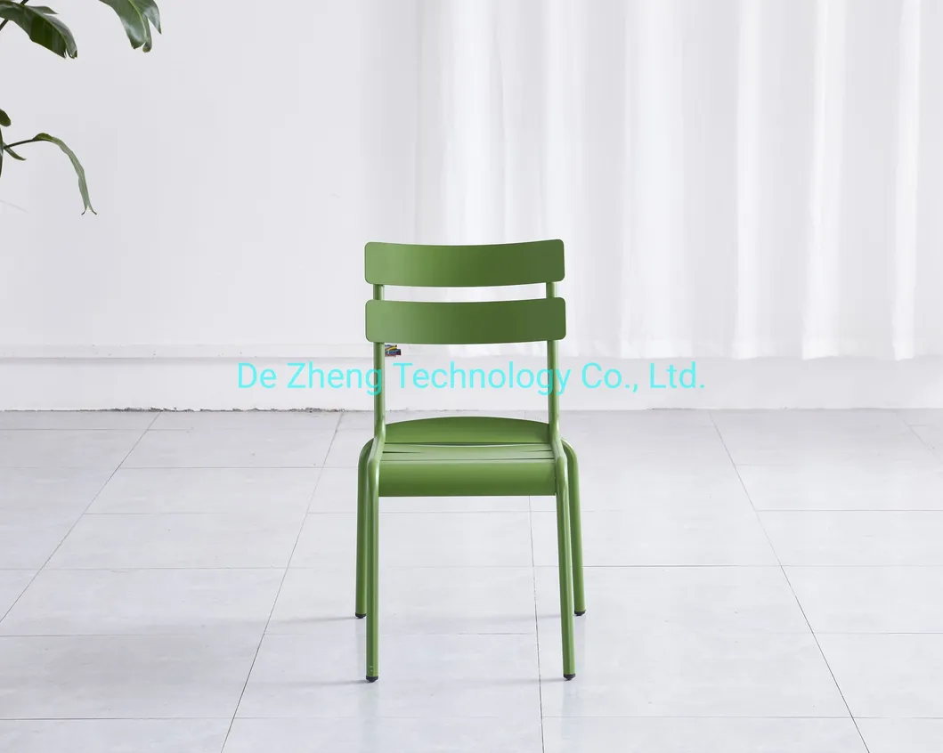 Colorful Aluminum Frame Vintage Industrial Garden Toledo Armless Chair