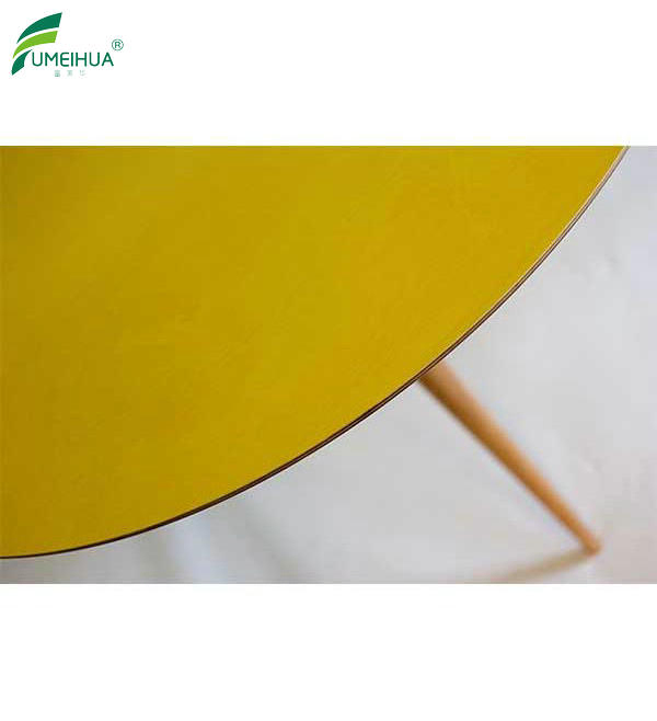 Compact Laminate HPL Waterproof Round Dining Table