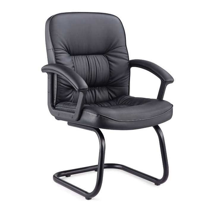 Conference Room Meeting Visitor Leather Office Chair with 2.0mm Frame