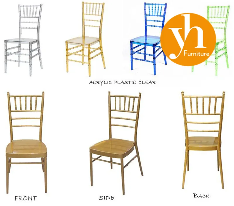Dining Furniture Cushion White Wedding Polycarbonate Resin Napoleon Clear Chair