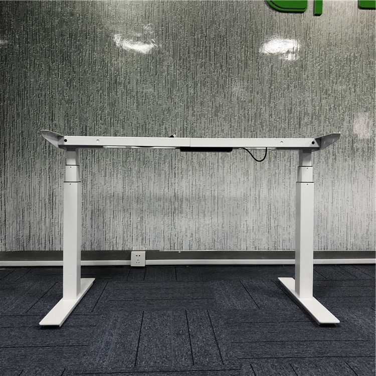Dual Motor Rectangular Leg Electric Height Adjustable Sit to Stand Desk