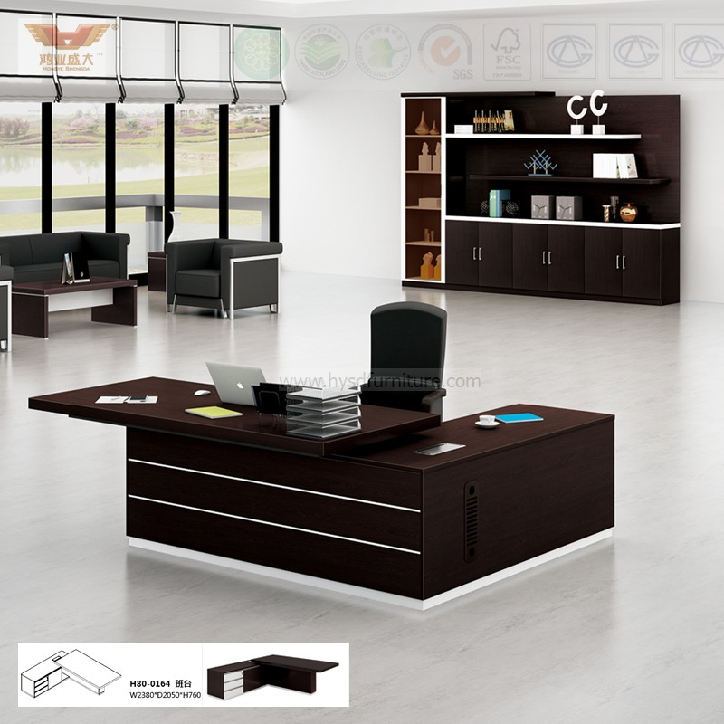 Durable Modern MDF L Shape Office Executive Desk