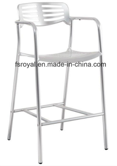 Durable Outdoor Restaurant Cafe Garden Louis Chrome Modern Dining Armchair Stackable Leisure Toledo Chair