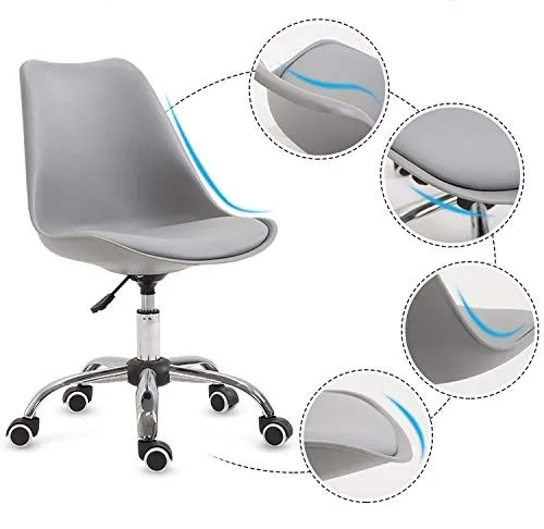 Fabric Velvet Classroom Swivel Task Chair with Caster Wheel Conference Room