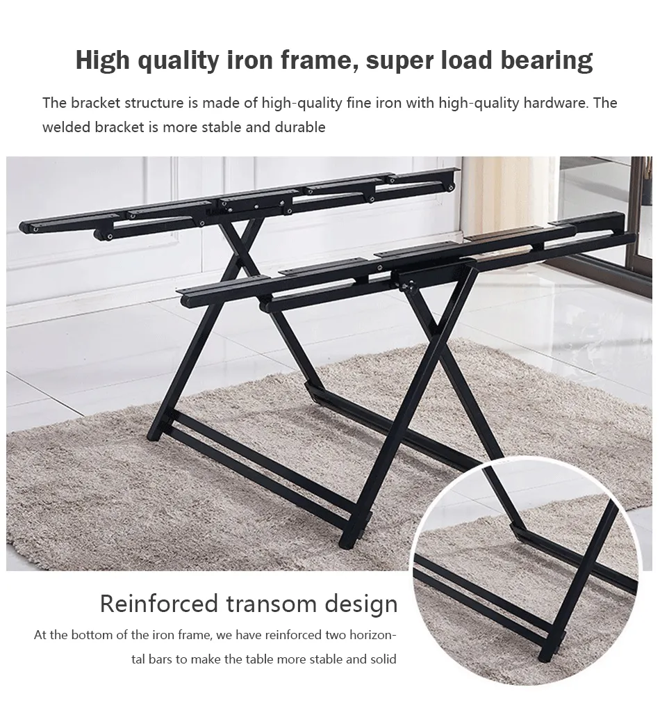 Folding Raise Tower Wooden Table OEM Pneumatic Electric Stand Lift Frame Smart Desk