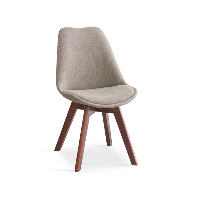 Furniture Modern Furniture Home Furniture Nordic Contemporary Modern Luxury White PU Leather Cushion Fully Upholstered Wood Tulip Dining Room Chair