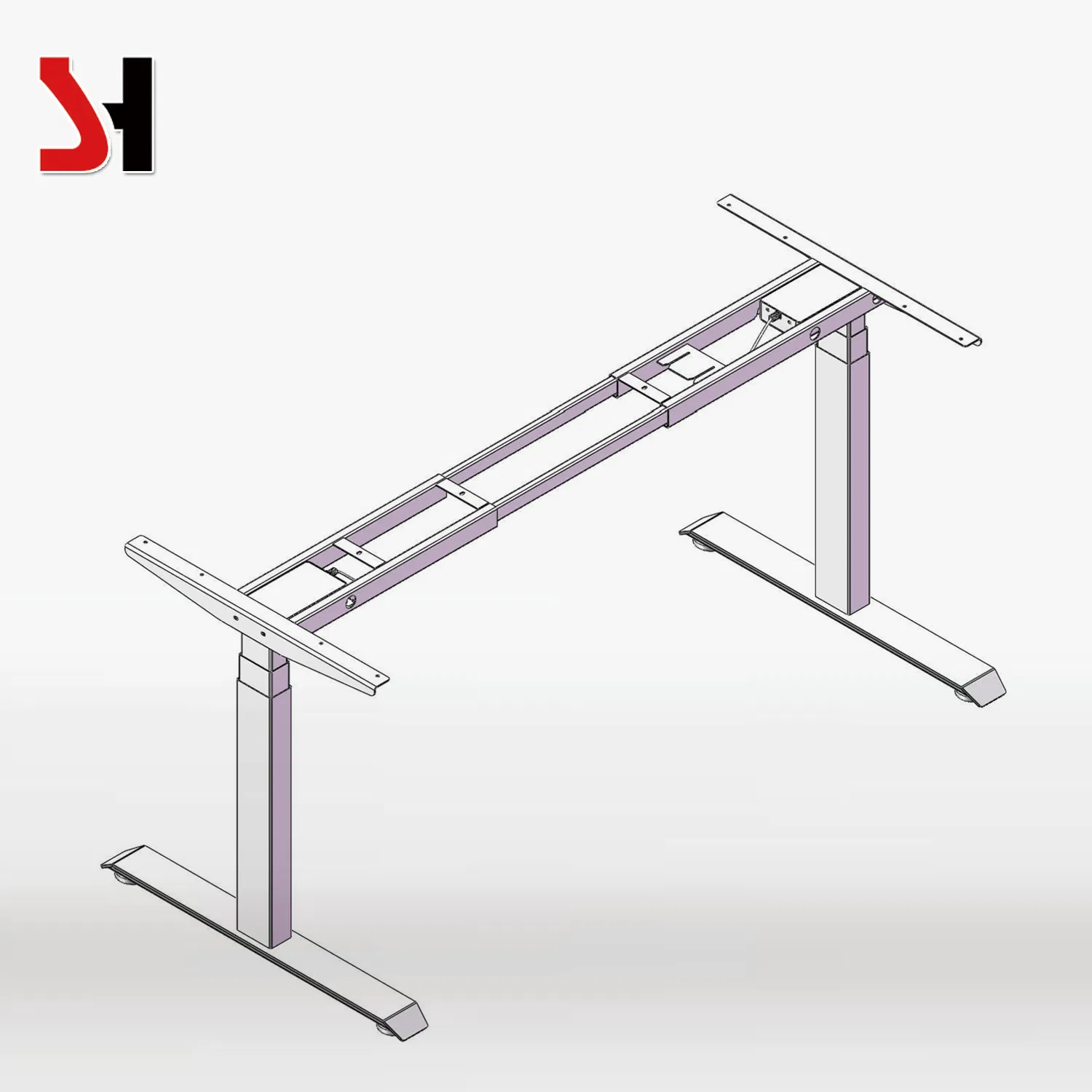 Health Equipment Metal Frame Sit Stand Desk Furniture