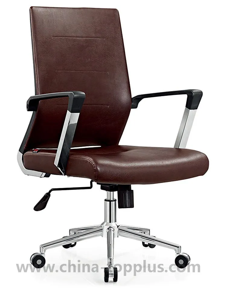 Hot Sale Medium Back PU Leather Swivel Office Furniture Chair
