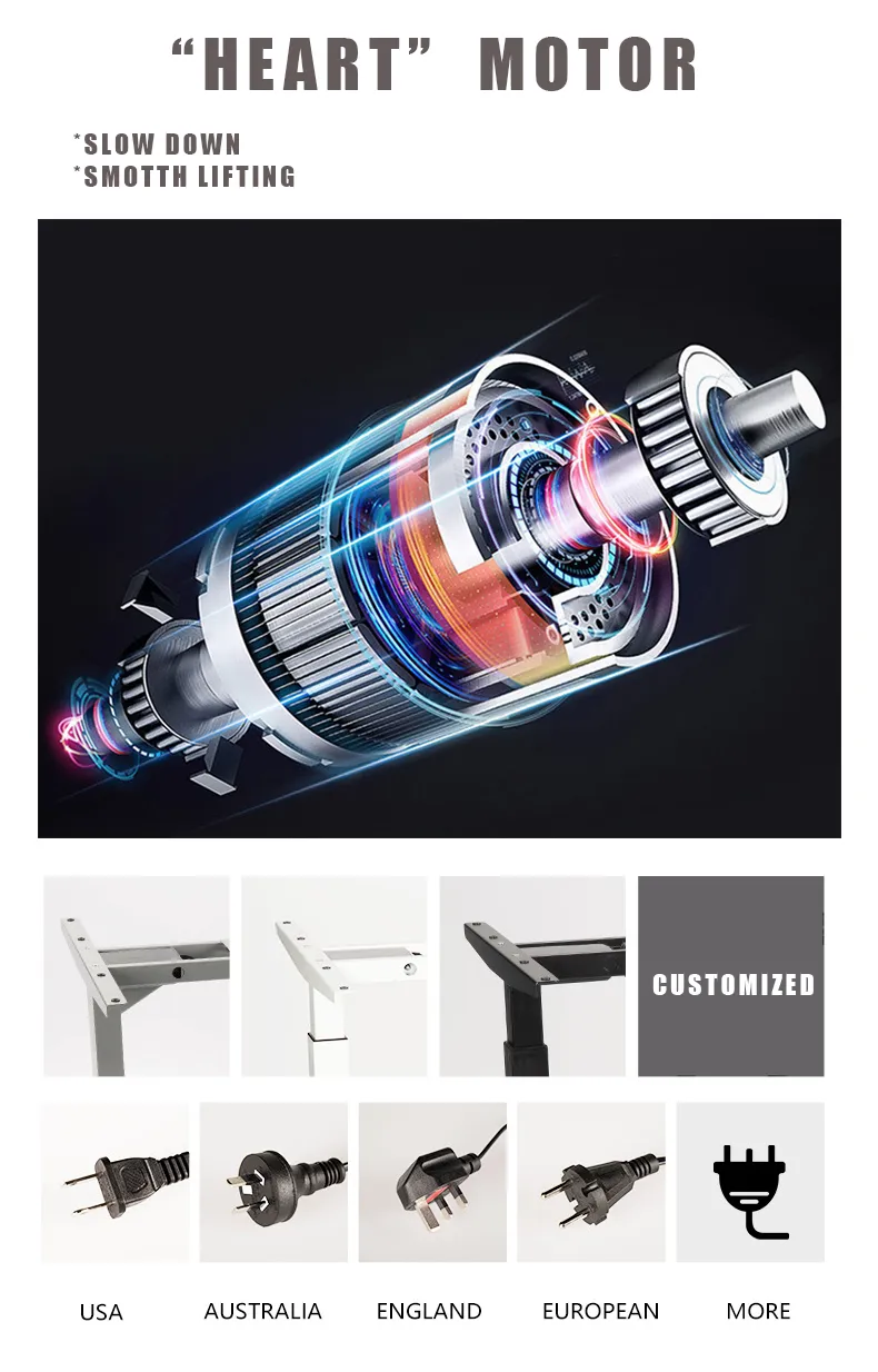 Hot Sale Modern Metal Motor Electric Lifting Table