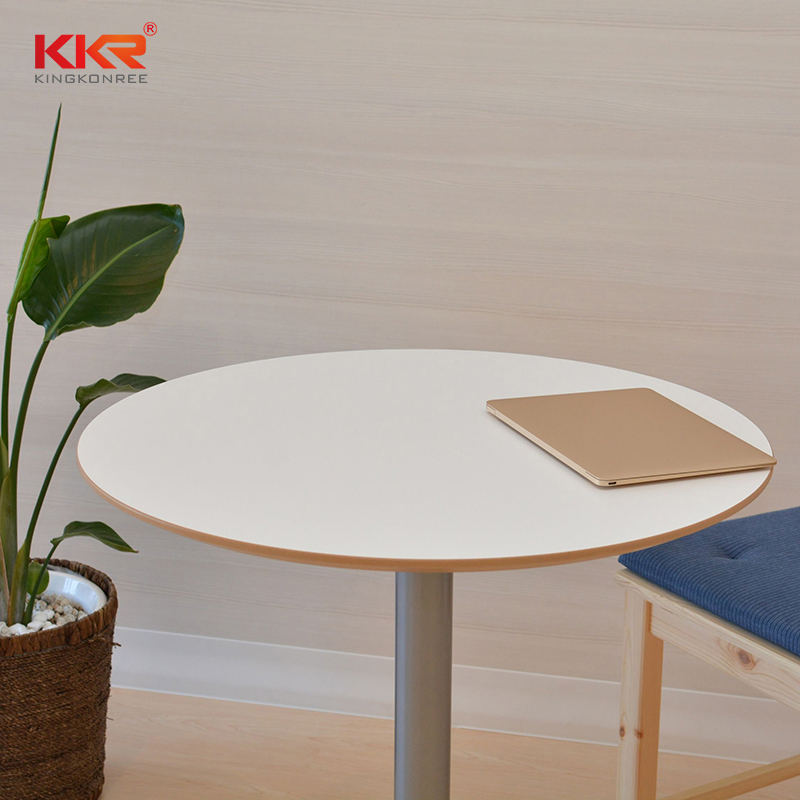 Kingkonree Acrylic Stone Solid Surface Round Dining Table