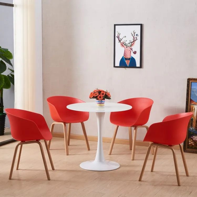Living Room Furniture Sillas De Comedor Designer Scandinavian Dining Chair with Metal Leg