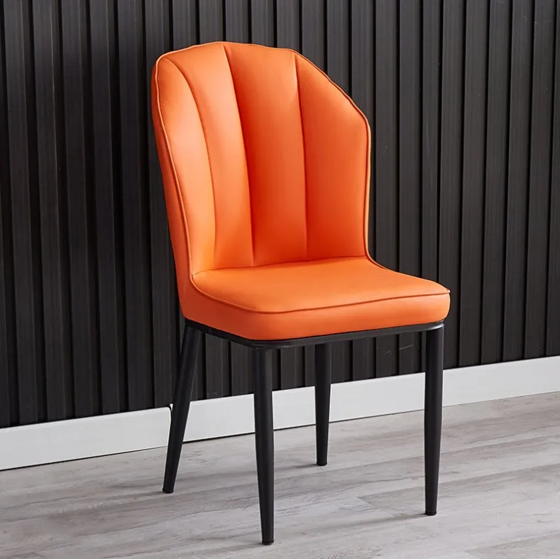 Luxury Designs PU Leather Upholstered Tufted Back Modern Dining Chairs
