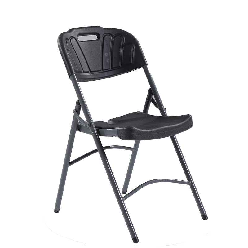 Modern Blow Molding Design Iron Tube Fram Folding Plastic Chairs for Outdoor