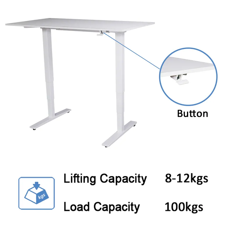 Modern Ergonomic Pneumatic Height Adjustable Sit to Stand Desk Air Riser Standing Office Desk with Handle/