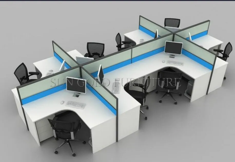 Modern Firm New Office 8 Person Workstation Cubicle (SZ-WS904)
