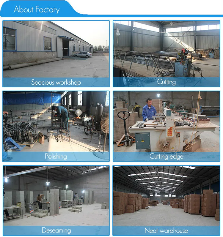 Modern Furniture Leather Back Round Tube Four-Legged Dining Chair