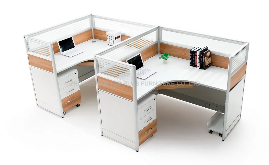 Modern L Shape Office Workstation Office Table Office Furniture (M-W1806-2)