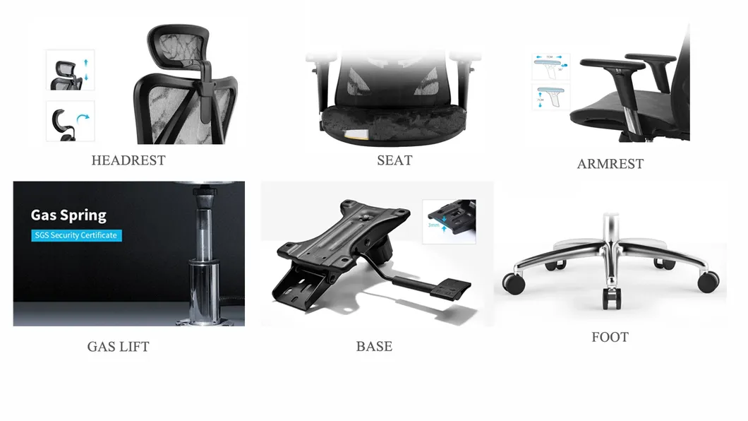 Modern Mesh Ergonomic Executive Office Chair with Sliding Seat