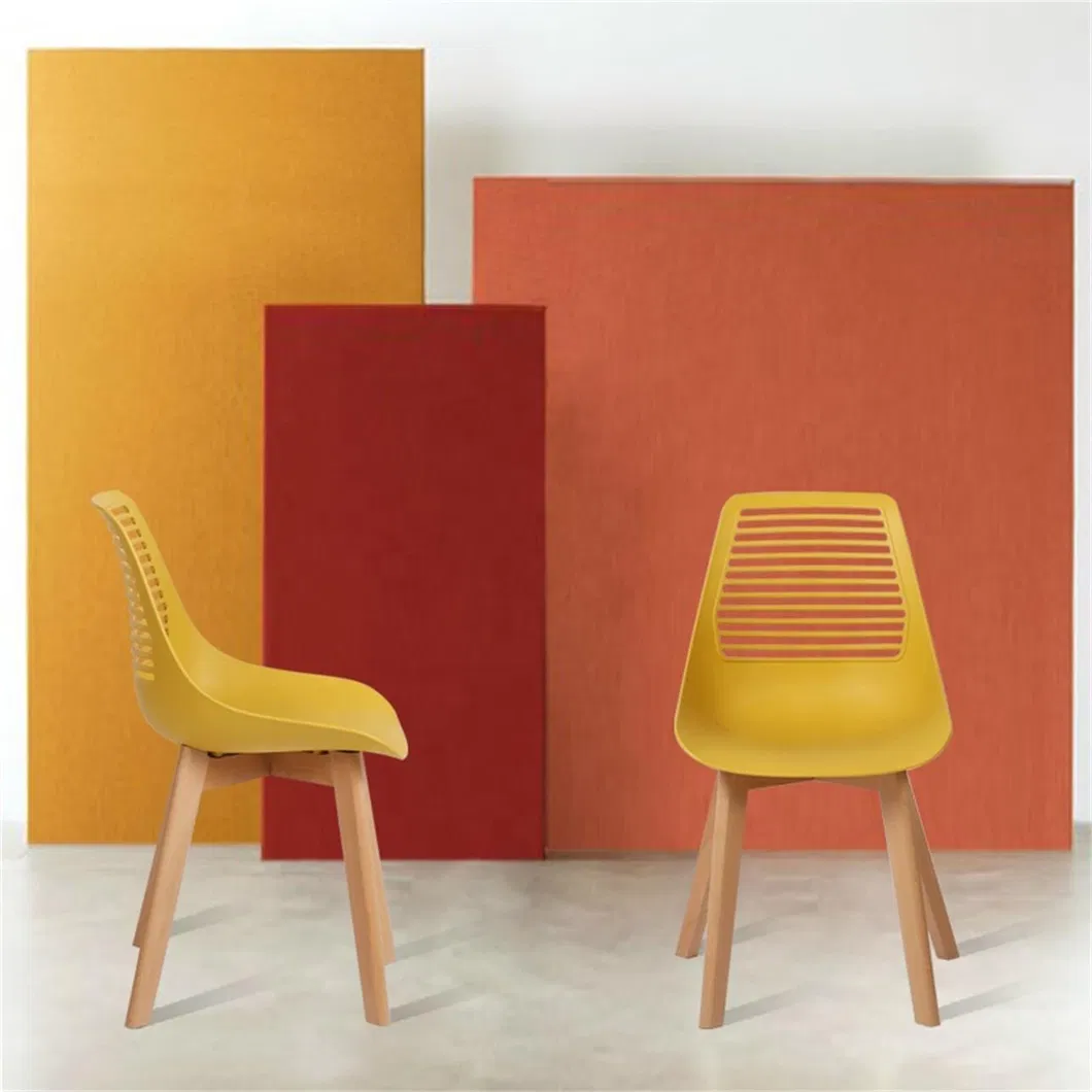 Modern Nordic PU Leather Cushion Italy Canada French White Black Cafe Sedie Wood Dining Chairs