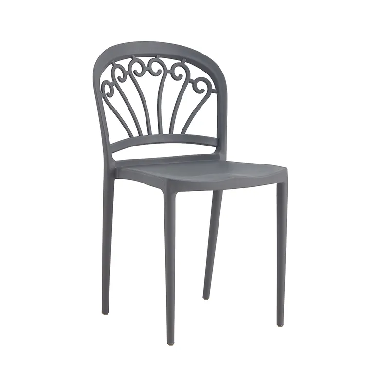 Modern PP Dining Chairs Plastic Chaise Without Armchair Yard Home Chair Restaurant Chairs