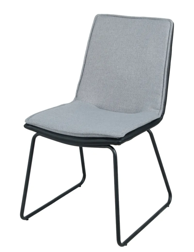 Modern Simple Design Restaurant Cafe Furniture Fabric PU Leather Dining Chair
