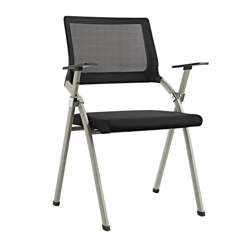 Office Mesh Classroom Plastic Steel Foldable Lecture Seminar Hall Training Room Adult School Student Study Chair with Writing Pad