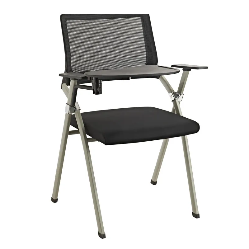 Office Mesh Classroom Plastic Steel Foldable Lecture Seminar Hall Training Room Adult School Student Study Chair with Writing Pad