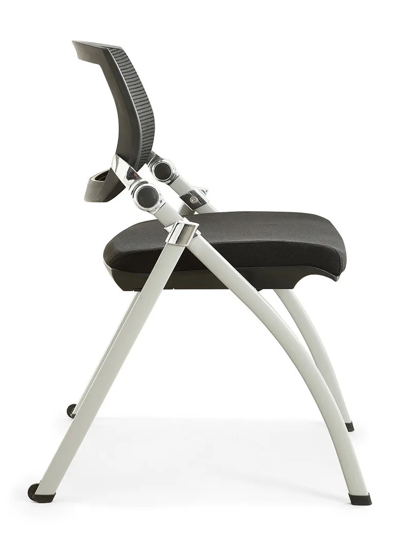 Office Mesh Classroom Plastic Steel Foldable Lecture Seminar Hall Training Room Adult School Student Study Chair with Writing Pad