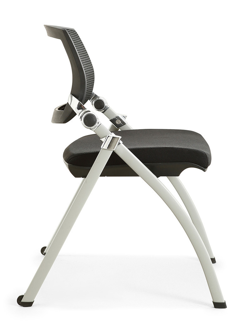 Office Mesh Classroom Plastic Steel Foldable Lecture Seminar Hall Training Room Adult School Student Study Chair with Writing Pad