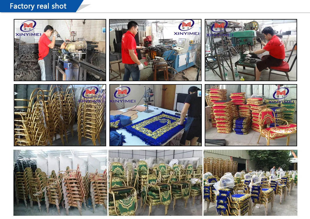 Professional High Quality Folding Metal Islam Muslim Prayer Chair Church Arm Chair