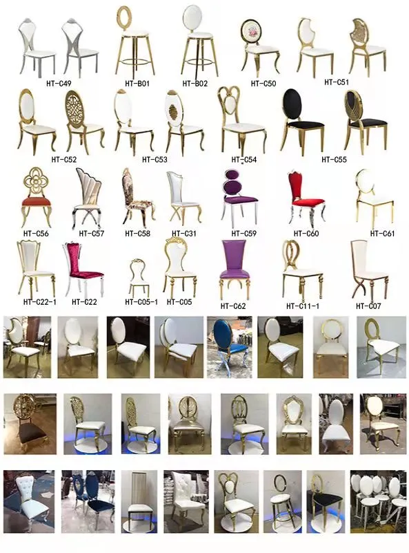 Rent Event Golden Stainlesss Steel Heart Flower Shaped Furniture Hotel Dining Chairs