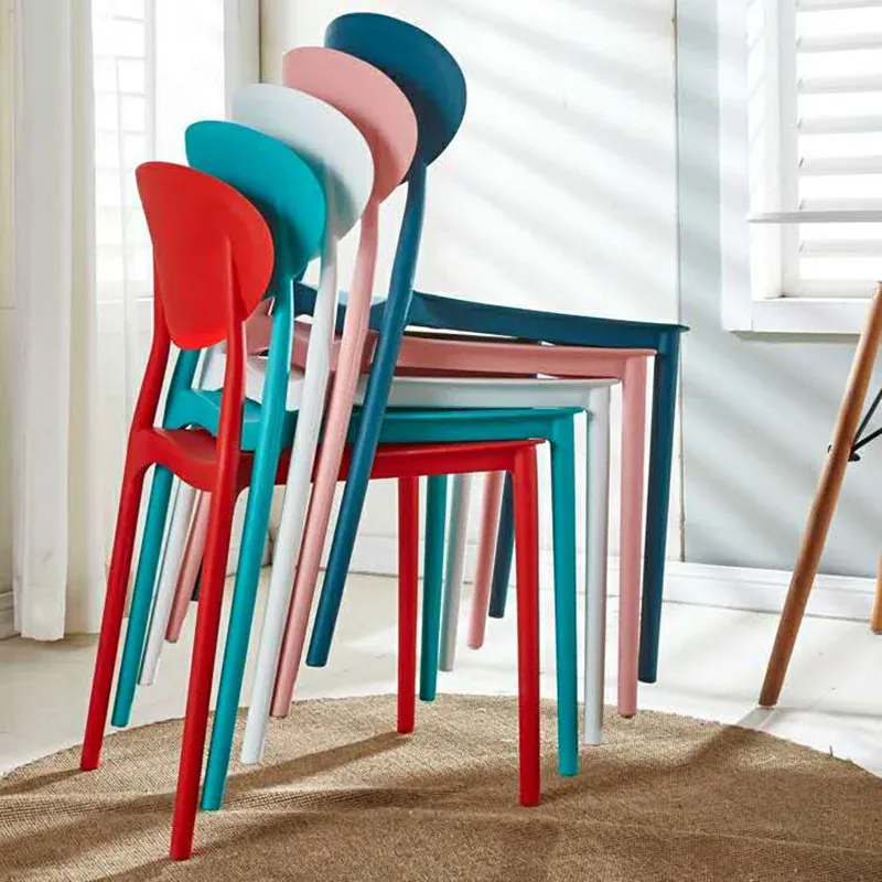 Silla Nordica Chaise Scandinave Living Room Outdoor Furniture Garden Set PP Plastic Dining Chair
