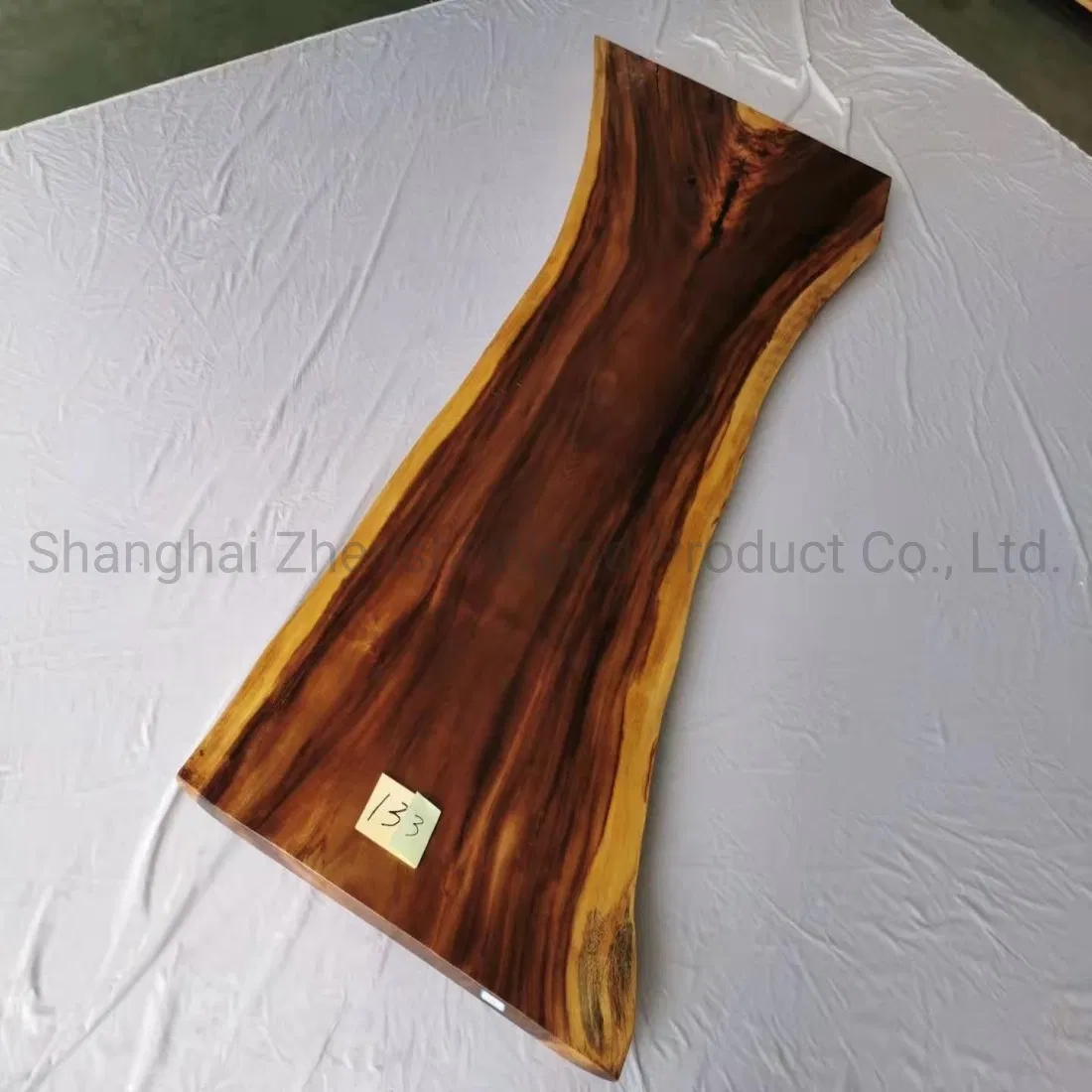 Solid Wood Coffee Table Saman Live Edge Slab