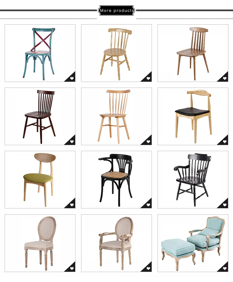 Solid Wood Dining Chair Restaurant Furniture Modern Simple Chinese Furniture