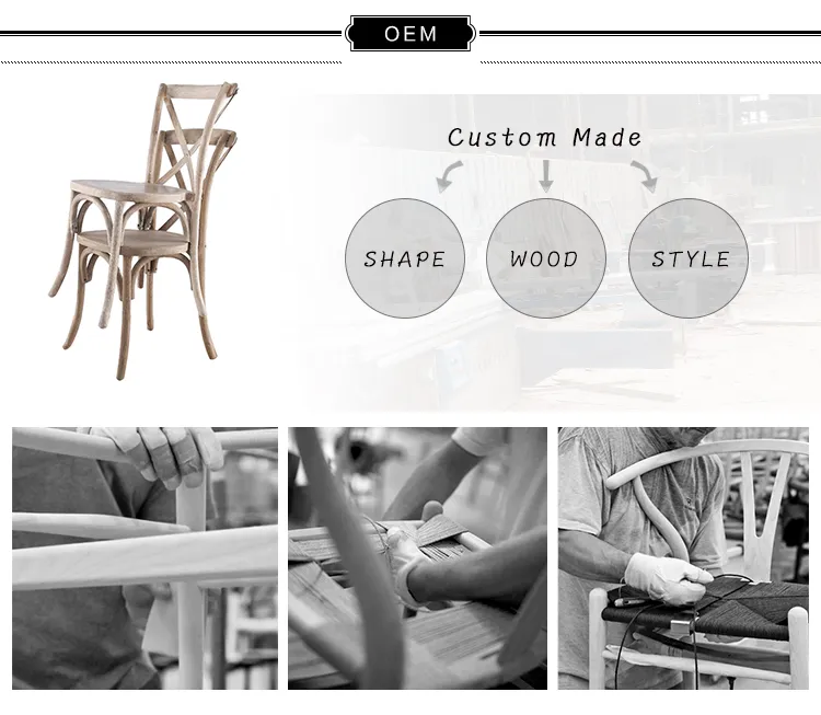 Solid Wood Dining Chair Restaurant Furniture Modern Simple Chinese Furniture