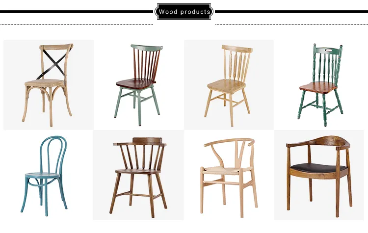 Solid Wood Dining Chair Restaurant Furniture Modern Simple Chinese Furniture