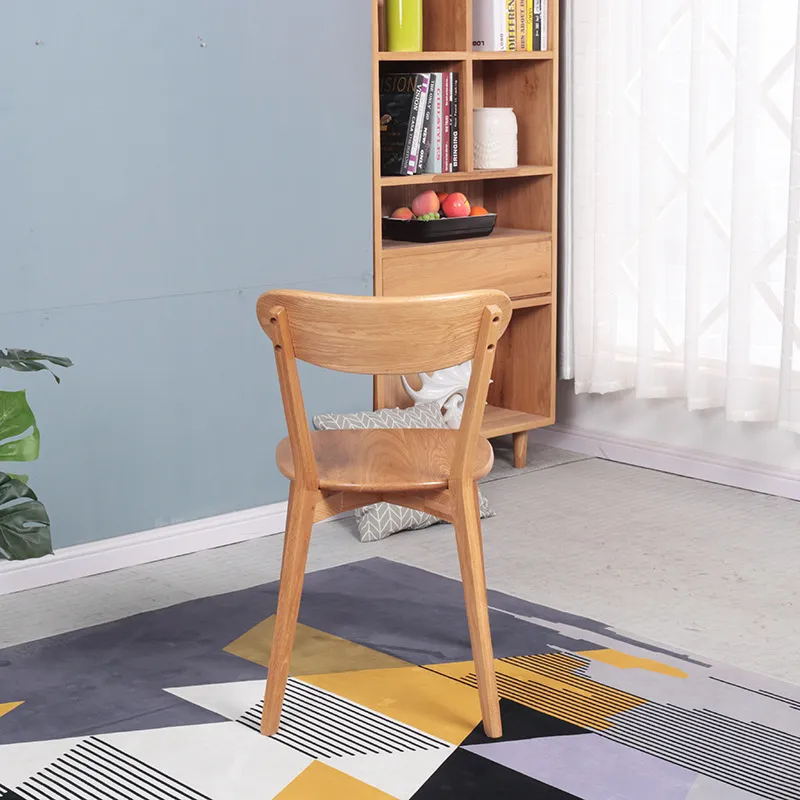 Solid Wood Dining Chair Restaurant Furniture Modern Simple Chinese Furniture