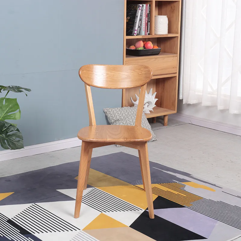 Solid Wood Dining Chair Restaurant Furniture Modern Simple Chinese Furniture